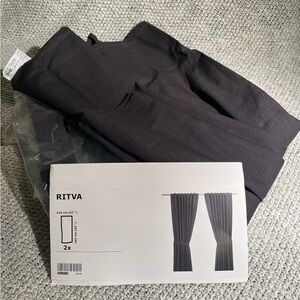 IKEA Black Curtains